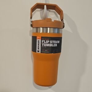 Stanley Orange Flip Straw Tumbler 20 Oz